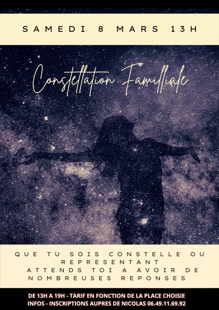 CONSTELLATION FAMILLIALE LE SAMEDI 8 MARS AU TEMPLE - VILLEURBANNE