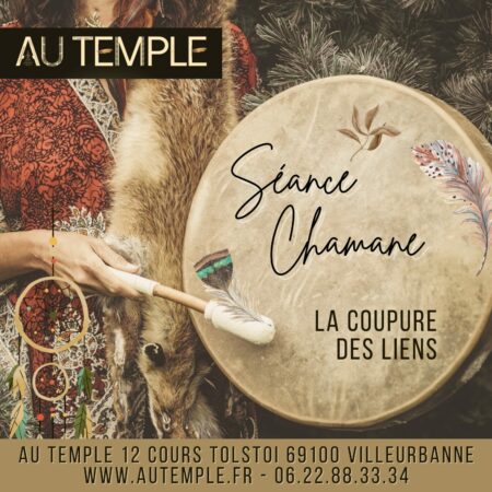 SEANCE DE GUERISON CHAMANE - COUPURE DE LIENS - LUNDI 10 MARS 19H A 20H30 - AU TEMPLE VILLEURBANNE