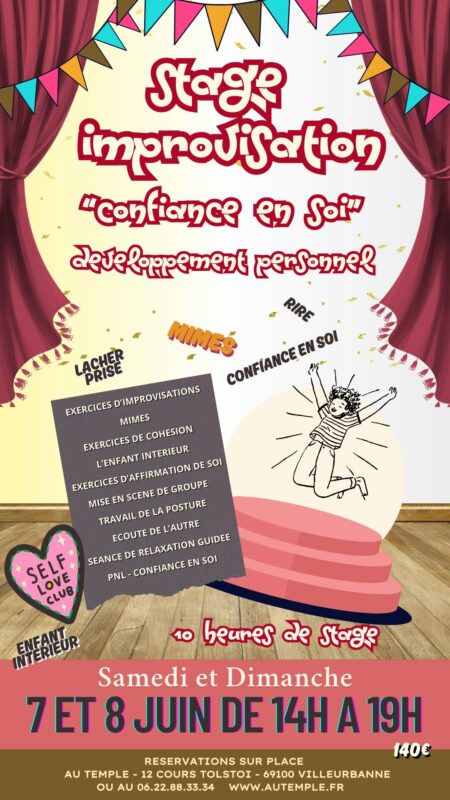 STAGE IMPROVISATION ET CONFIANCE EN SOI