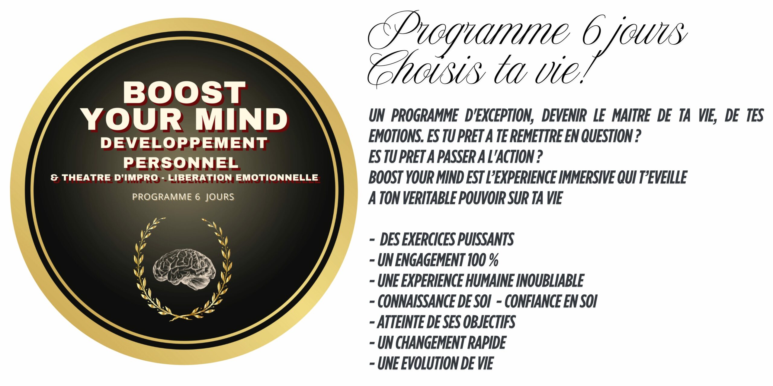 ....................................................................... boost your mind le programme de developpement personnel qui te fait gagneer des annees de vie !
