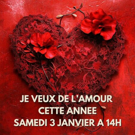 LA PREOCCUPATION DE NOMBREUSES PERSONNES EST D'ATTIRER L'AMOUR ! Mais êtes vous reellement disposé à l'acceuillir dans votre vie ? Etes vous, vous même AMOUR pour le recevoir ? Cette belle séance parlera de physique quantique et de l'attraction pour visualiser et acceuillir l'amour dans sa vie. Comme vous l'avez compris, de beaux exercices sont prévus :) SEANCE AU TARIF LIBRE DE 10€ pour attirer la plus grande energie universelle qui soit. RESERVATIONS ICI Avec amour